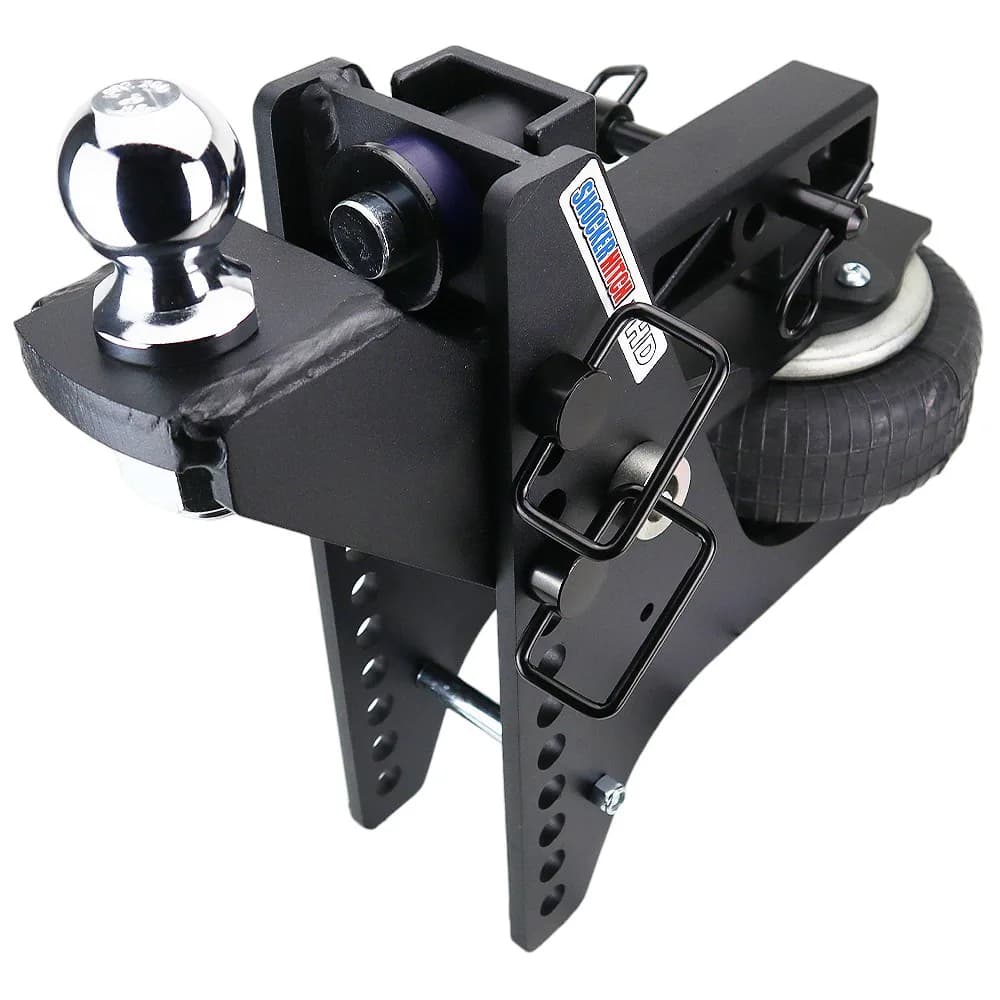 Shocker HD Max Black Super Drop Air Hitch & Raised Ball Mount w/ 2" Ball