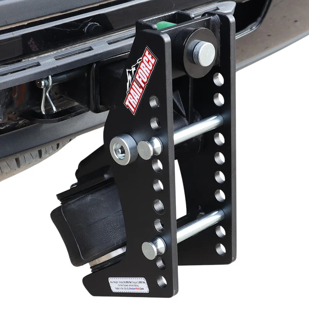Shocker Trail Force Air Hitch w/ 3 Pins - No Mount — Shocker bumper-pull receiver hitch (SKU SH-TF200-200)