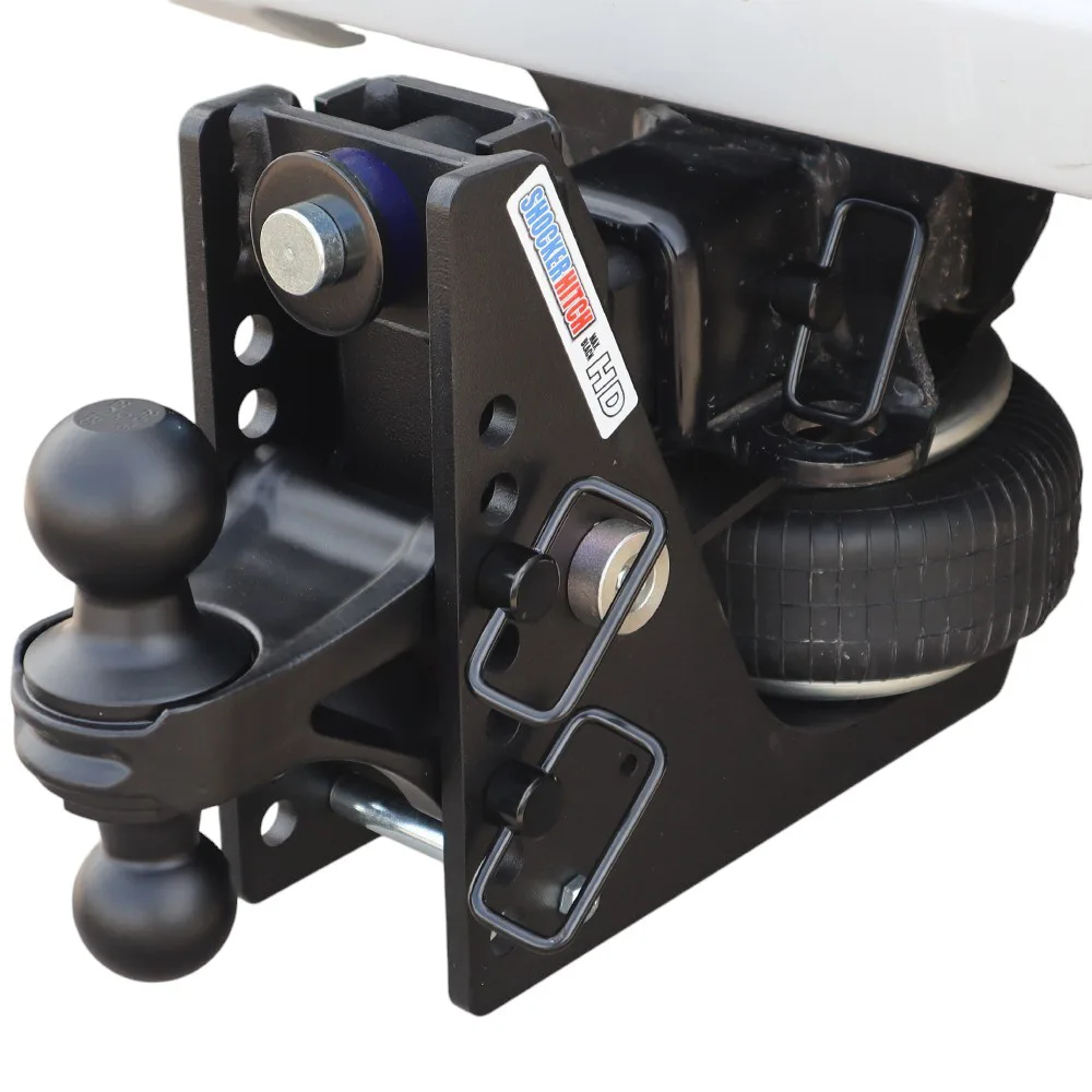 Shocker HD Max Black Air Hitch & Black Combo Ball Mount