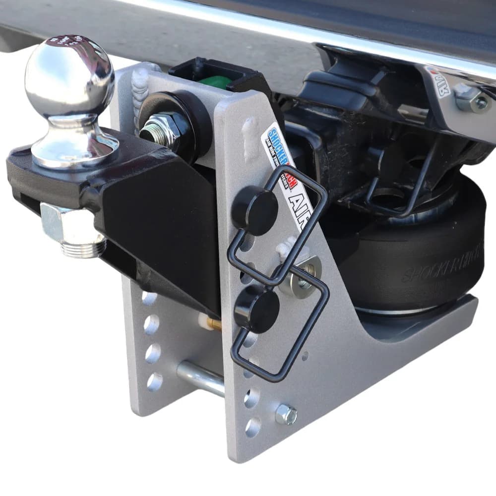 Shocker 10K Aluminum Air Hitch & Raised Ball Mount w/ 2-5/16" Ball — Shocker bumper-pull receiver hitch (SKU SH-510-200-25)
