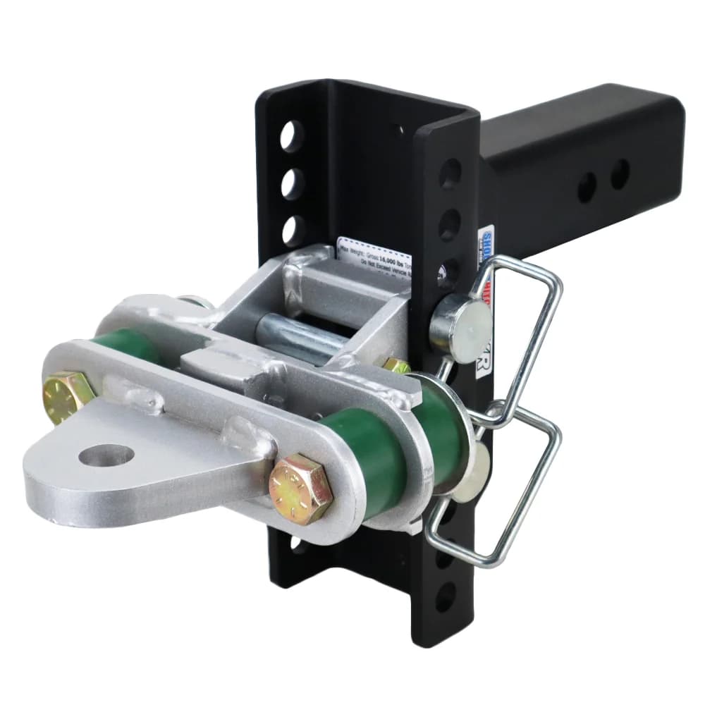Shocker XR Quad Cushion Drawbar Hitch w/1" Hole — Shocker bumper-pull receiver hitch (SKU SH-XR125-10-370)