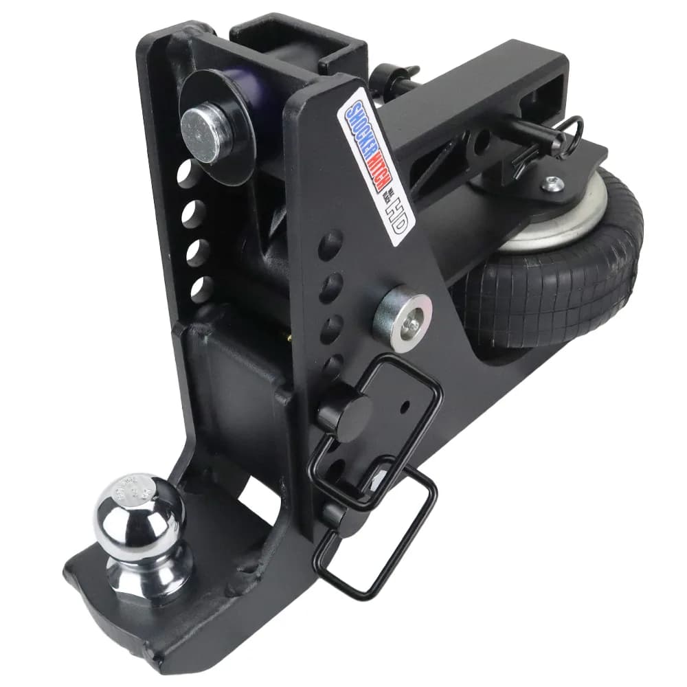 Shocker HD Max Black Air Hitch & Drop Ball Mount w/ 2" Ball