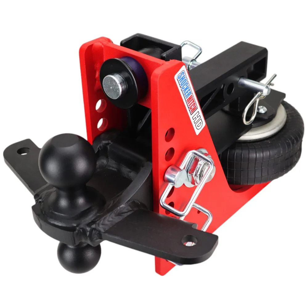 Shocker HD Air Hitch & Black Combo Ball Mount & Sway Bar Tabs